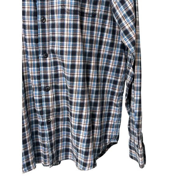 Columbia Men’s Large Button-Up Shirt Blue Plaid Long Sleeve Casual Outdoor - Picture 6 of 11